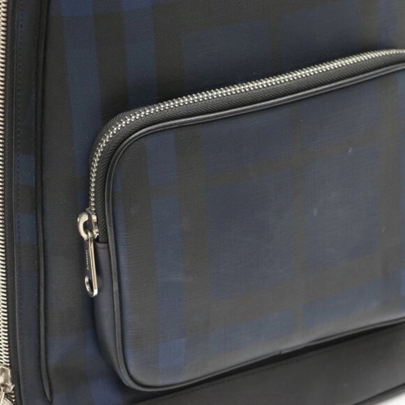 Burberry London Check Logo Rocco Backpack - Navy - Picture 5 of 14